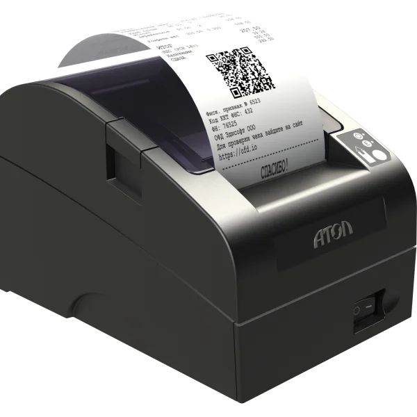 ККТ АТОЛ FPrint-22ПТК. Черный. Без ФН. USB. RS-232. Ethernet. 5.0