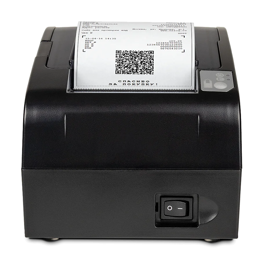ККТ АТОЛ FPrint-22ПТК. Черный. с ФН 1.2 15 мес. USB. RS-232. Ethernet. 5.0 — фото 2