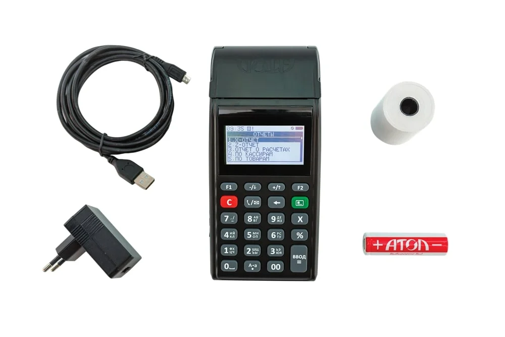 ККТ АТОЛ 91Ф. Черный. с ФН 1.2 15 мес. Ethernet. 2G. Bluetooth. Wi-Fi. 5.0 — фото 2